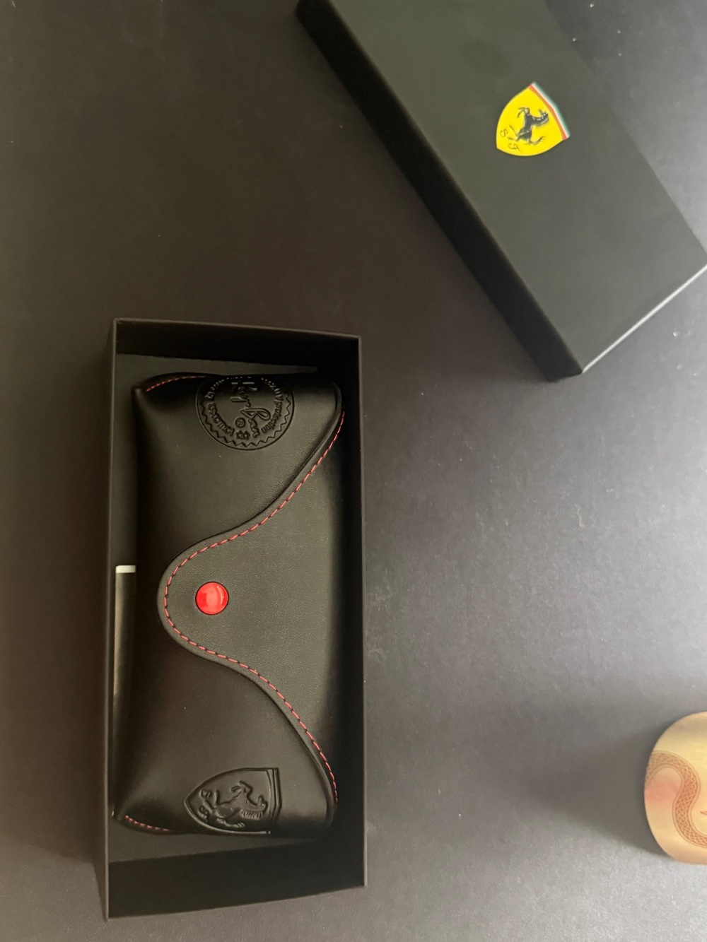 AUTHENTIC RAY BAN RB3703M SCUDERIA FERRARI COLLECTION GUNMETAL SUNGLASSES